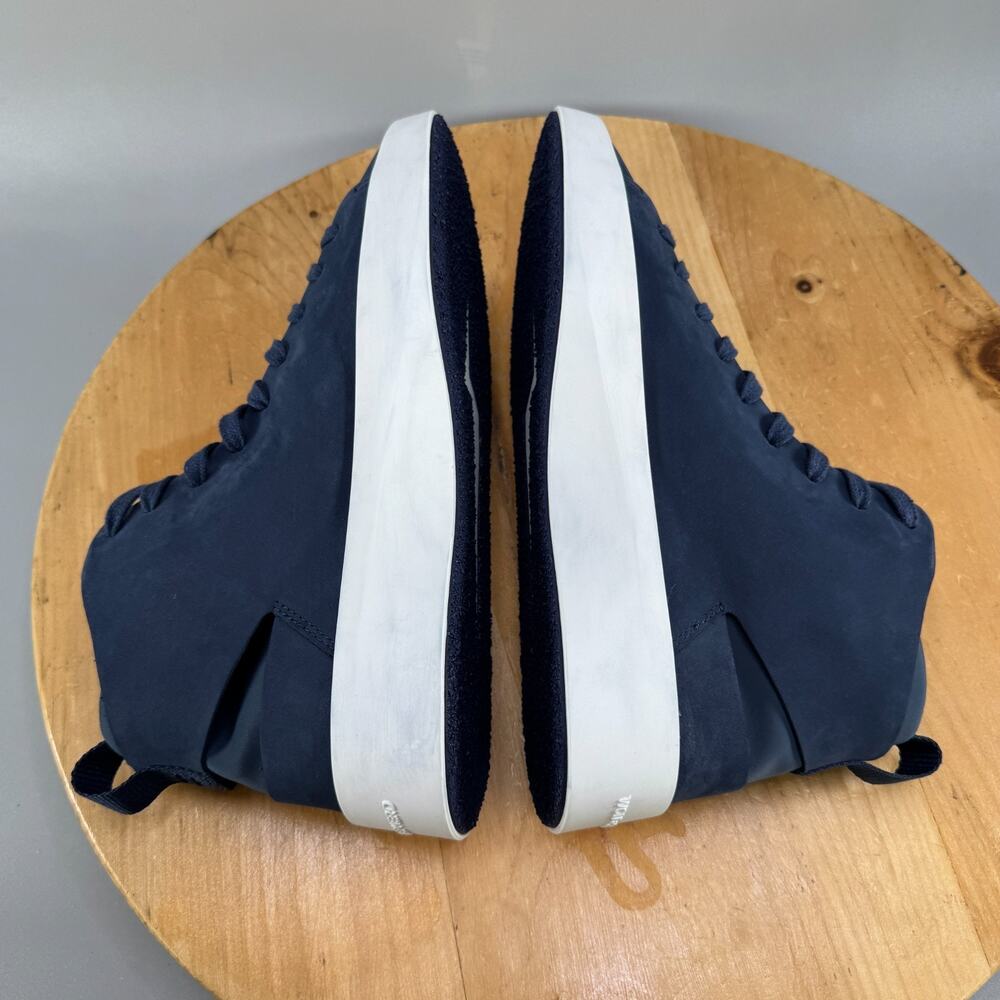 Wolf & Shepherd Cruise High Top Men’s Size 8 Blue Shoes Leather Lace Up Sneakers - Picture 5 of 9